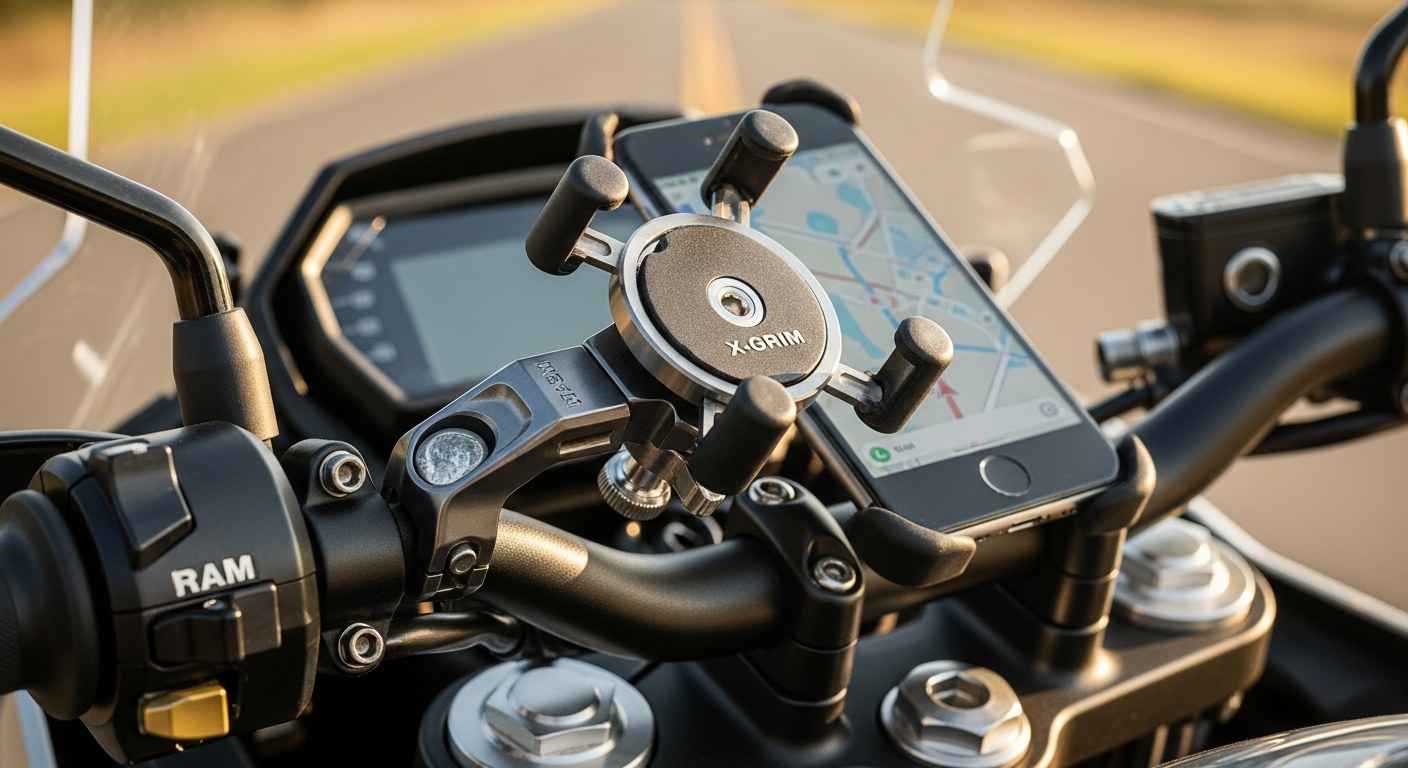 RAM mount motorcycle hero