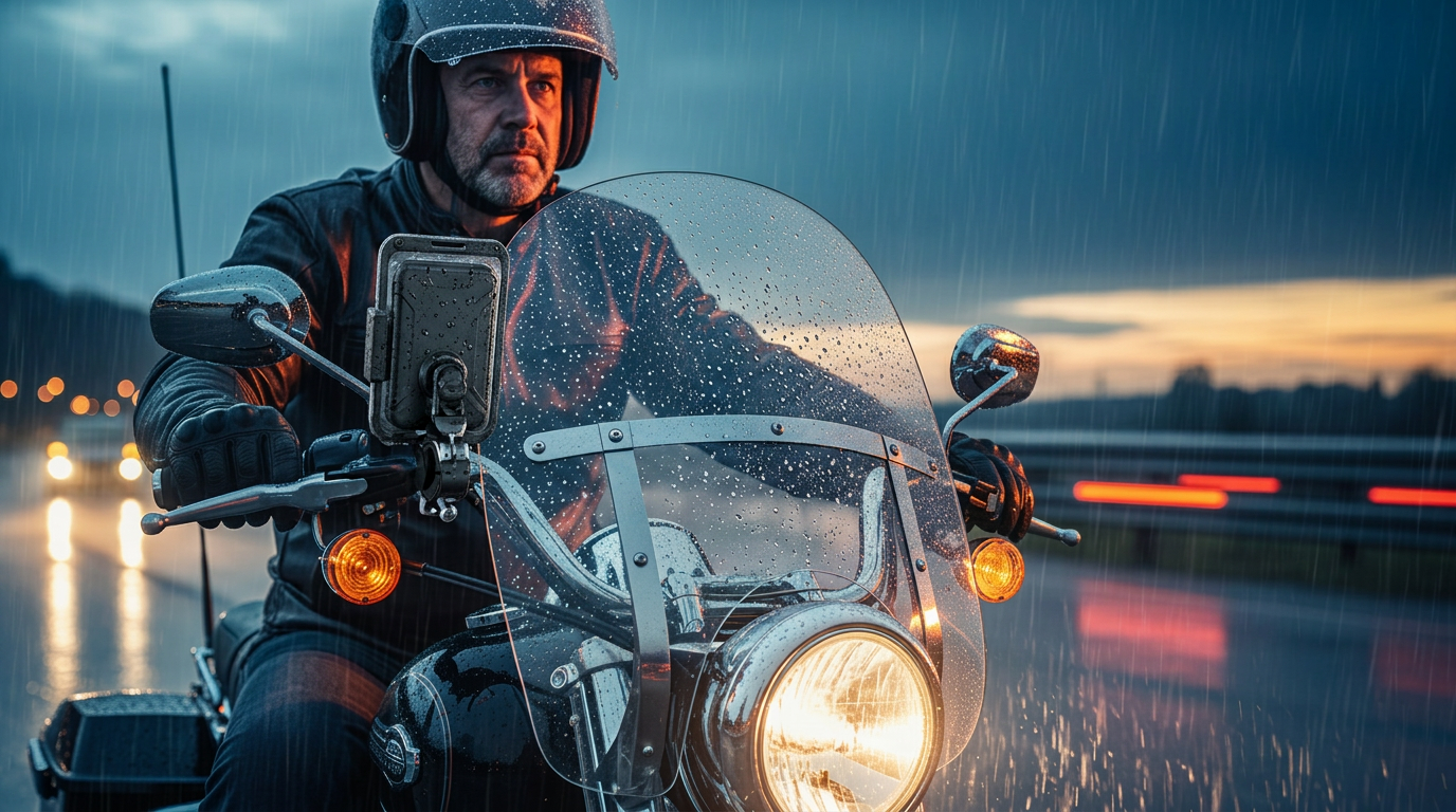 waterproof motorcycle phone mount hero