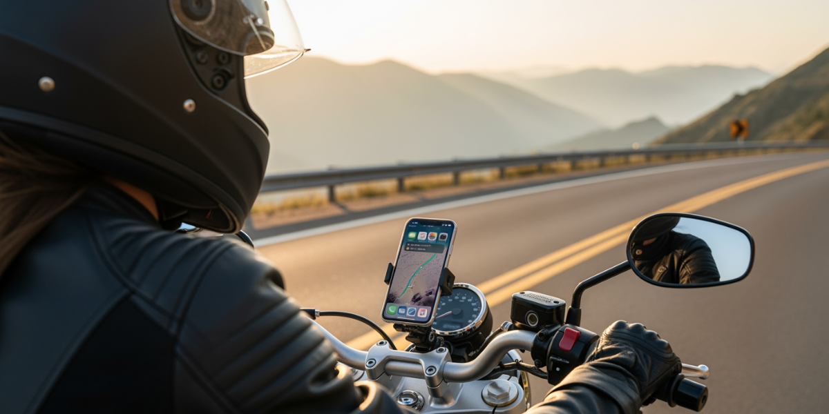 Quad Lock motorcycle mount hero