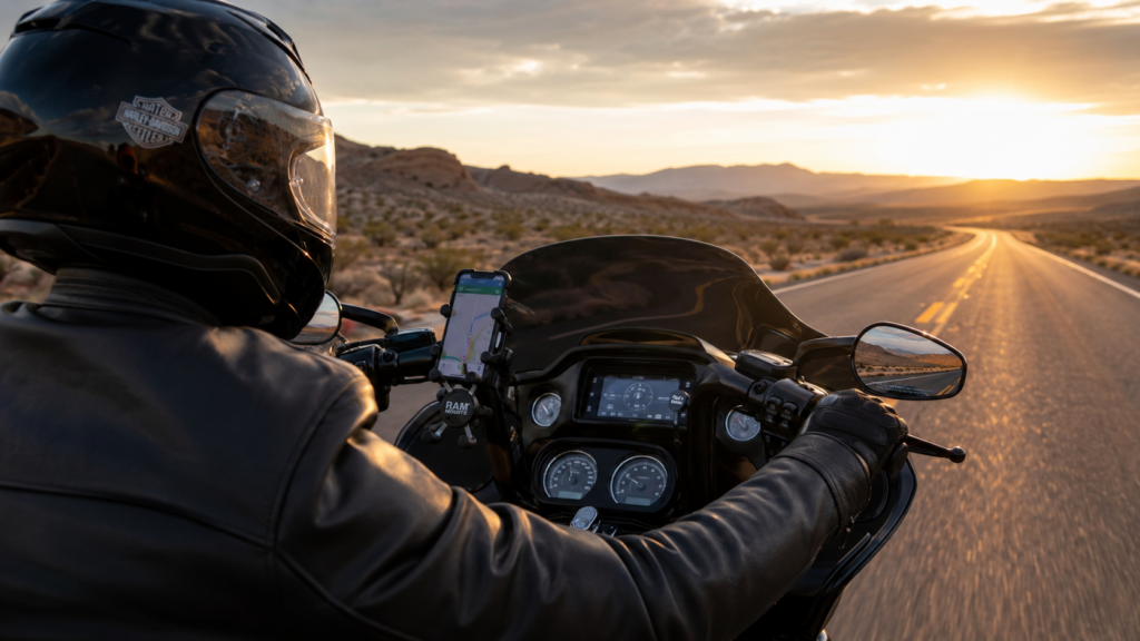 ai image man hd road glide